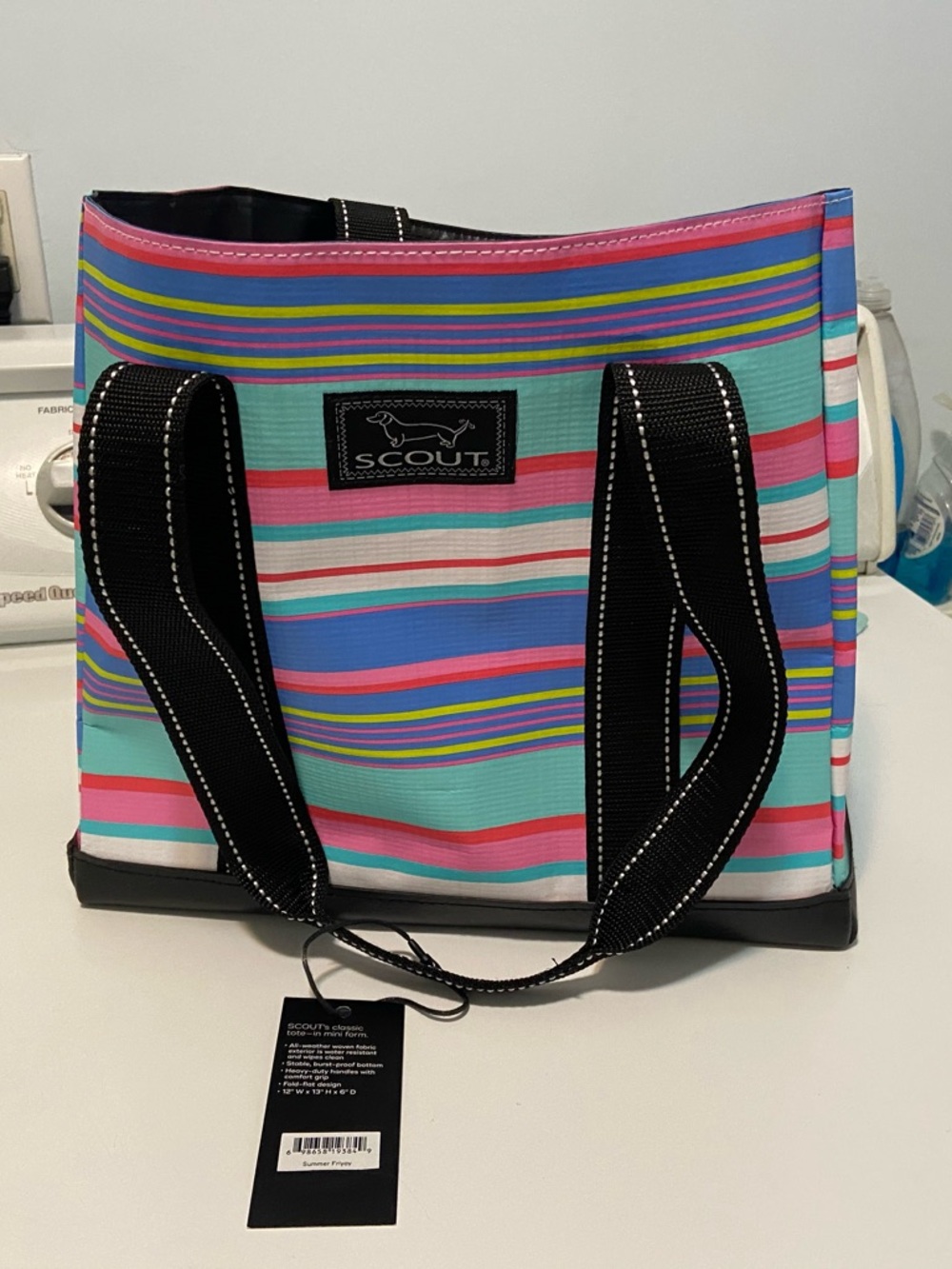 Scout Summer Friyay Striped Mini Deano Tote Bag